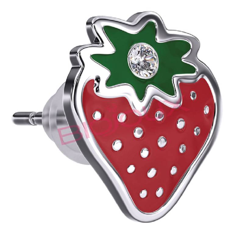 ORECCHINI FRAGOLA W/SWAROVSKI